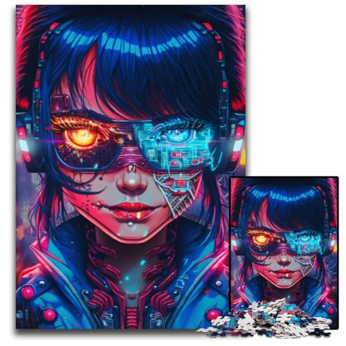Roboter-Mädchen-Puzzle für Erwachsene, 1000-teiliges Holzpuzzle für Erwachsene, anspruchsvolles Denkspiel für Teenager, Spaß für den Familienspieleabend, 50x75cm Roboter-Mädchen-Puzzle für Erwachsene, 1000-teiliges Holzpuzzle für Erwachsene, anspruchsvolles Denkspiel für Teenager, Spaß für den Familienspieleabend, 50x75cm von LGSHENG
