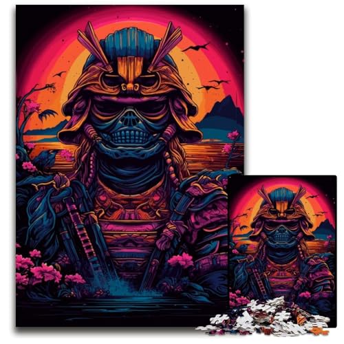 Samurai Synth Wave 1000-teiliges Puzzle aus Holz, DIY-Dekoration, Denksportaufgabe, für Erwachsene, Familie, 50x75cm Samurai Synth Wave 1000-teiliges Puzzle aus Holz, DIY-Dekoration, Denksportaufgabe, für Erwachsene, Familie, 50x75cm von LGSHENG