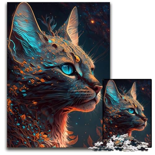 Savannah Cat Mythos Puzzle 1000 Teile für Erwachsene Holzpuzzle für Erwachsene Ideales DIY-Dekor & Denksport-Geschenk 26X38CM/10.23x14.96inch Savannah Cat Mythos Puzzle 1000 Teile für Erwachsene Holzpuzzle für Erwachsene Ideales DIY-Dekor & Denksport-Geschenk 26X38CM/10.23x14.96inch von LGSHENG