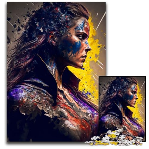 Sie ist unsere Heldin, Puzzle 1000 Teile für Erwachsene, anspruchsvolle Rätsel, Denksportaufgabe, Spiel für Erwachsene, interaktive Familienaktivität, 50x75cm von LGSHENG