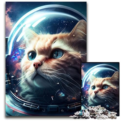 Space Cat Universe Puzzle für Erwachsene, 1000-teiliges Holzpuzzle für Erwachsene, anspruchsvolles Denkspiel für Teenager, Spaß für den Familienspieleabend, 26x38cm Space Cat Universe Puzzle für Erwachsene, 1000-teiliges Holzpuzzle für Erwachsene, anspruchsvolles Denkspiel für Teenager, Spaß für den Familienspieleabend, 26x38cm von LGSHENG