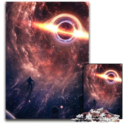 Space Fantasy Astronaut 1000-Teile-Puzzle für Erwachsene, Holzpuzzle für Heimdekoration, Gehirntraining, 26x38cm Space Fantasy Astronaut 1000-Teile-Puzzle für Erwachsene, Holzpuzzle für Heimdekoration, Gehirntraining, 26x38cm von LGSHENG