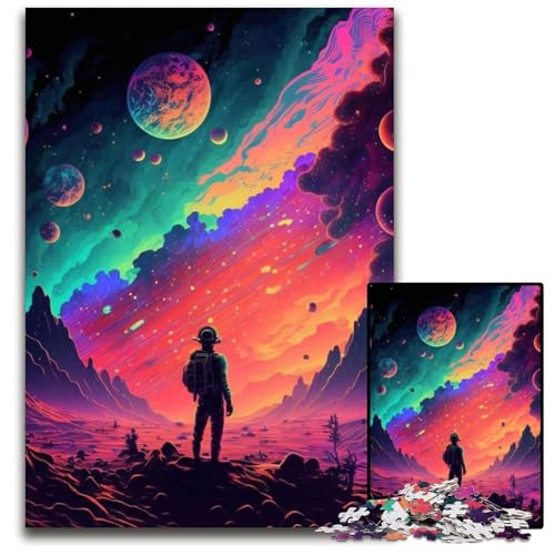 Space Sky Limit Puzzle 1000 Teile für Erwachsene, anspruchsvolle Rätsel, Denksportaufgabe, Spiel für Erwachsene, interaktive Familienaktivität, 26x38cm von LGSHENG