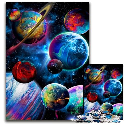 Space is Wild 1000-teiliges Puzzle für Erwachsene, Holzpuzzle, entspannende Unterhaltung, Heimdekoration, 50x75cm Space is Wild 1000-teiliges Puzzle für Erwachsene, Holzpuzzle, entspannende Unterhaltung, Heimdekoration, 50x75cm von LGSHENG