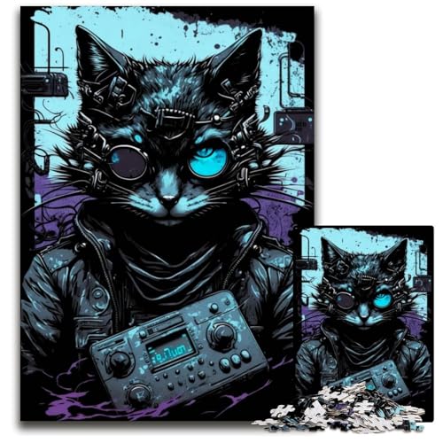 Süßes Katzen-Puzzle mit 1000 Teilen für Erwachsene, Holzpuzzle, entspannende Unterhaltung, Heimdekoration, 26x38cm Süßes Katzen-Puzzle mit 1000 Teilen für Erwachsene, Holzpuzzle, entspannende Unterhaltung, Heimdekoration, 26x38cm von LGSHENG
