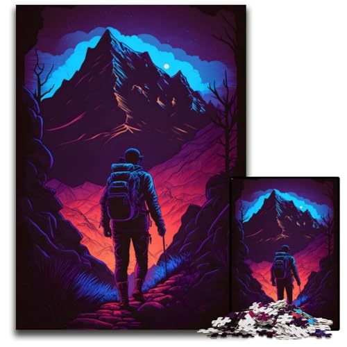 „The Impossible Mountain“-Puzzle für Erwachsene, 1000-teiliges Puzzle für Erwachsene, Familie und Freunde, geeignet für Kinder ab 14 Jahren, 26x38cm von LGSHENG