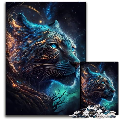Tiger-Puzzle, 1000 Teile, Holzpuzzle für Erwachsene, anspruchsvolles Denkspiel, entspannendes Spielzeug für Teenager, 50x75cm von LGSHENG