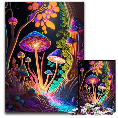 Trippy Forest 1000-teiliges Puzzle für Erwachsene, Holzpuzzle, anspruchsvolles DIY-Dekorationsspiel, interaktives Familienspielzeug, 26x38cm Trippy Forest 1000-teiliges Puzzle für Erwachsene, Holzpuzzle, anspruchsvolles DIY-Dekorationsspiel, interaktives Familienspielzeug, 26x38cm von LGSHENG