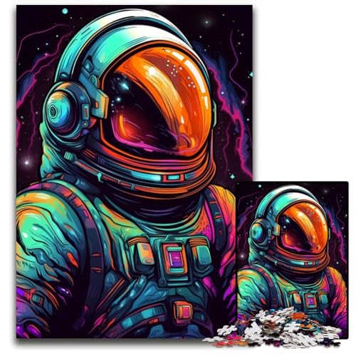 Universe Space Explorer Puzzle 1000 Teile für Erwachsene Anspruchsvolle Puzzles Anspruchsvolles DIY-Denkspiel für Teenager 26X38CM/10.23x14.96inch von LGSHENG