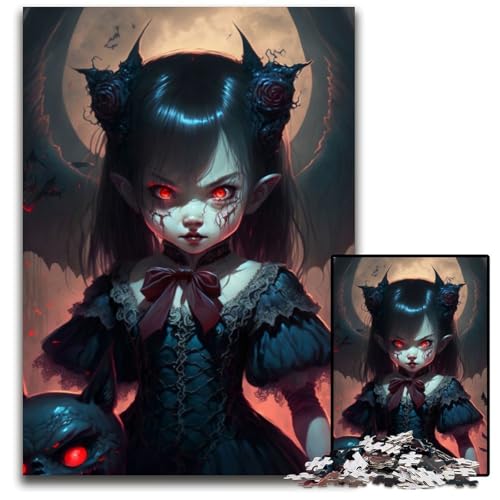 Vampir-Puzzle, 1000 Teile, Holzpuzzle für Erwachsene, anspruchsvolles Denkspiel für Teenager, Spaß am Familienspielabend, 26x38cm Vampir-Puzzle, 1000 Teile, Holzpuzzle für Erwachsene, anspruchsvolles Denkspiel für Teenager, Spaß am Familienspielabend, 26x38cm von LGSHENG