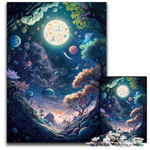 Verrückte Weltraumlandschaft-Puzzles für Erwachsene, 1000-teiliges Puzzle für Erwachsene, Familie und Freunde, geeignet für Kinder ab 14 Jahren, 50x75cm Verrückte Weltraumlandschaft-Puzzles für Erwachsene, 1000-teiliges Puzzle für Erwachsene, Familie und Freunde, geeignet für Kinder ab 14 Jahren, 50x75cm von LGSHENG