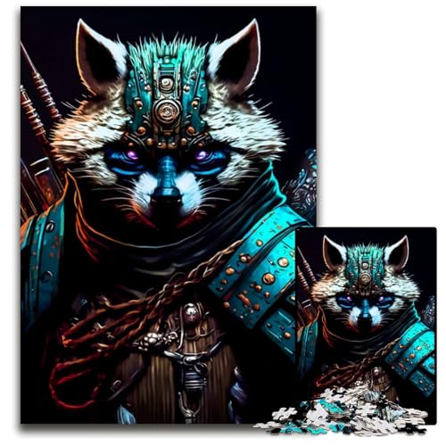 Waschbär-Puzzle für Erwachsene, 1000 Teile, Holzpuzzle, anspruchsvolles Denkspiel für Teenager, Spaß für den Familienspieleabend, 26x38cm Waschbär-Puzzle für Erwachsene, 1000 Teile, Holzpuzzle, anspruchsvolles Denkspiel für Teenager, Spaß für den Familienspieleabend, 26x38cm von LGSHENG