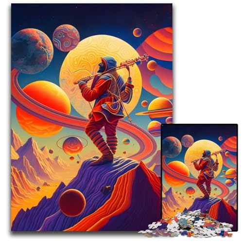 Weltraum-Abstrakt-Puzzle 1000 Teile für Erwachsene, anspruchsvolles Rätsel, Denksportaufgabe, Spiel für Erwachsene, interaktive Familienaktivität, 26x38cm von LGSHENG