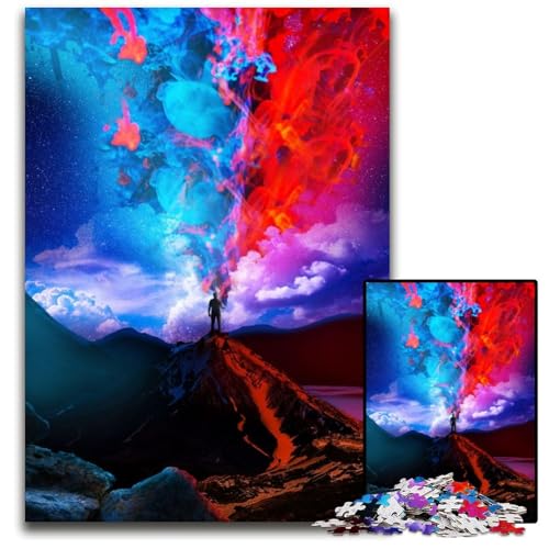 Weltraum.. 1000-teiliges Puzzle aus Holz, Puzzle für Erwachsene, anspruchsvolles Denkspiel, entspannendes Spielzeug für Teenager, 50x75cm von LGSHENG