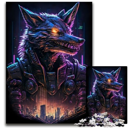 Wolf Mensch 1000-teiliges Puzzle für Erwachsene, Holzpuzzle, anspruchsvolles Denkspiel für Teenager, Spaß für den Familienspielabend, 26x38cm Wolf Mensch 1000-teiliges Puzzle für Erwachsene, Holzpuzzle, anspruchsvolles Denkspiel für Teenager, Spaß für den Familienspielabend, 26x38cm von LGSHENG