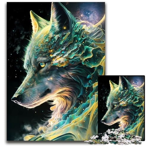 Wolf-Puzzle für Erwachsene, 1000 Teile, Holzpuzzle, anspruchsvolles Denkspiel für Teenager, Spaß für den Familienspieleabend, 26x38cm Wolf-Puzzle für Erwachsene, 1000 Teile, Holzpuzzle, anspruchsvolles Denkspiel für Teenager, Spaß für den Familienspieleabend, 26x38cm von LGSHENG