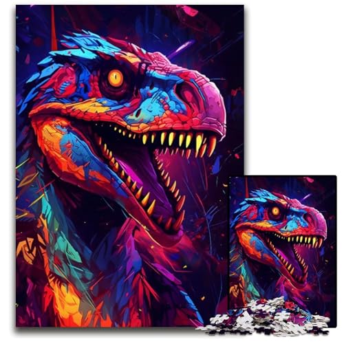 Yutyrannus Dinosaurier-Puzzle, 1000 Teile, anspruchsvolles Denkspiel, Familienaktivität, Heimdekoration, 26x38cm Yutyrannus Dinosaurier-Puzzle, 1000 Teile, anspruchsvolles Denkspiel, Familienaktivität, Heimdekoration, 26x38cm von LGSHENG