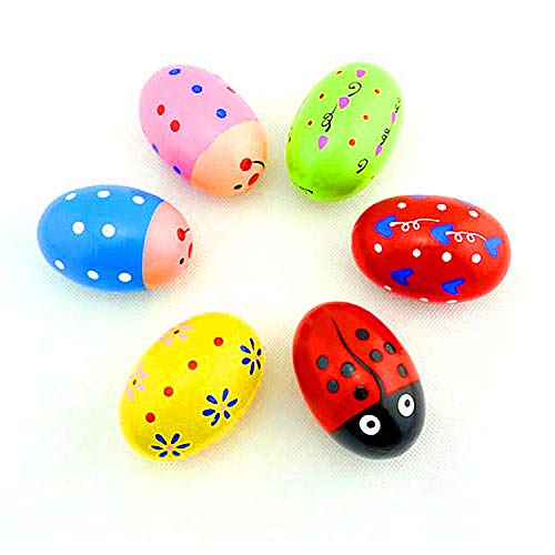 LGWJHCY 6Pcs Hölzerne Shaker Holz Maracas Sand Hand halten Percussion Holz Maracas Rasseln Shaker für Kinder Musikinstrumente pädagogische Lernspielzeug zufällige Farbe LGWJHCY 6Pcs Hölzerne Shaker Holz Maracas Sand Hand halten Percussion Holz Maracas Rasseln Shaker für Kinder Musikinstrumente pädagogische Lernspielzeug zufällige Farbe von LGWJHCY