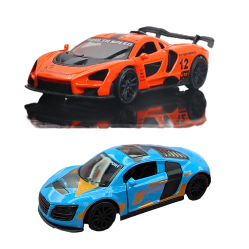 LGWJHCY Sportscar,1:43 AlloyRacing CarModel, 2pcs Pull Back Vehicles ToyCar, Racing Toy, ToyCar, Kids Pull Back Vehicles ToyCar for Toddlers Kids von LGWJHCY