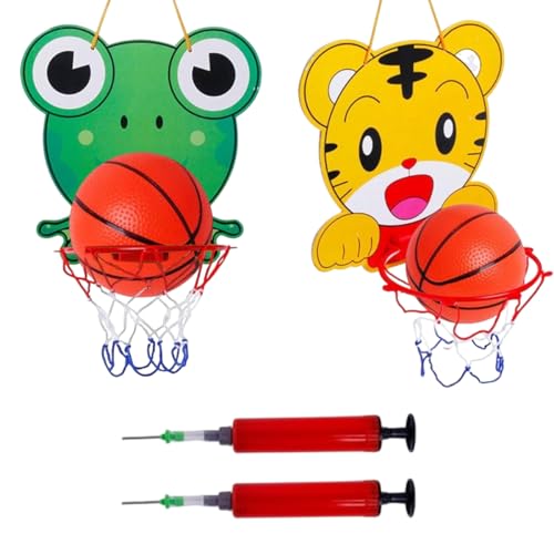 LGWJHCY Children's Indoor Mini Basketball Set - 2 Basketball Hoops and Balls, Cartoon Tiger and Frog, Portable Sports Toy, Indoor for Children Age 2 3 4 5 6, Birthday Toy Gifts for Boys LGWJHCY Children's Indoor Mini Basketball Set - 2 Basketball Hoops and Balls, Cartoon Tiger and Frog, Portable Sports Toy, Indoor for Children Age 2 3 4 5 6, Birthday Toy Gifts for Boys von LGWJHCY