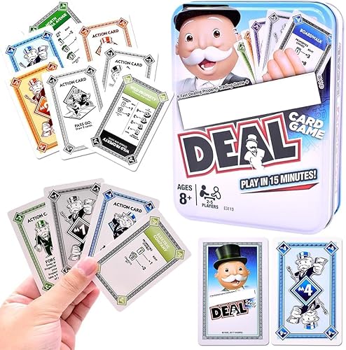 LGWJHCY Deal Card Game, Board Games, Fun Card Game for Young and Old, Children and Adults Party Game for 2-5 Players Ages 8+ Years, 10-30 Minutes Playing Time（Blue） von LGWJHCY