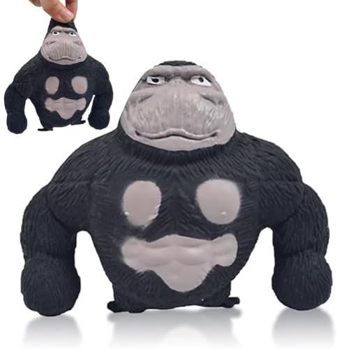 LGWJHCY Gorilla Stress Spielzeug, Grau und Schwarz Gegen Angstzustände und Reizbarkeit, Realistisch und Gegen Extrusion, Geeignet für Freizeit, Unterhaltung und Dekompression. von LGWJHCY