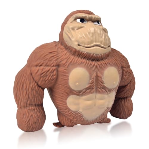 LGWJHCY Gorilla Stress Spielzeug, Anti-Stress Monkey Toy, Pinch Relieve Stressabbau, Geeignet für Freizeit, Unterhaltung und Dekompression (Braun) von LGWJHCY