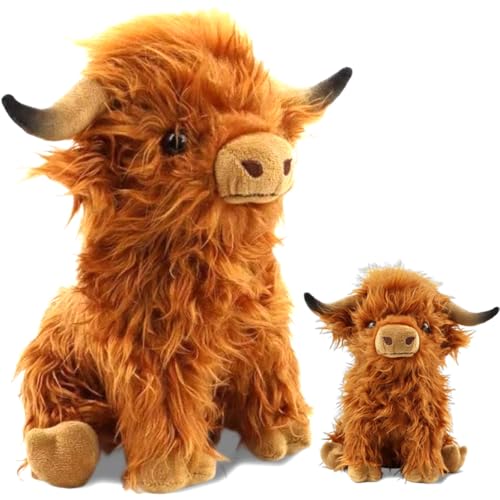 LGWJHCY Highland Cow Plush Toys, Highland Cow Plushie, Hochlandkuh Kuscheltiere Realistic Soft Cuddly, Highland Cow Toy für Kinder Geburtstag Geschenk. LGWJHCY Highland Cow Plush Toys, Highland Cow Plushie, Hochlandkuh Kuscheltiere Realistic Soft Cuddly, Highland Cow Toy für Kinder Geburtstag Geschenk. von LGWJHCY