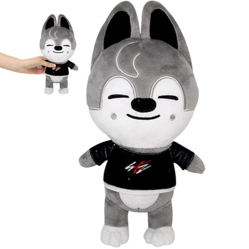 LGWJHCY Stray Kids Cute Husky Plush Doll, Husky Soft Plushie, Stuffed Kuscheltier Pillow Cushion, Stray Plush Toy, Cartoon Soft Toy für Kinder Jungen und Mädchen Fans. von LGWJHCY