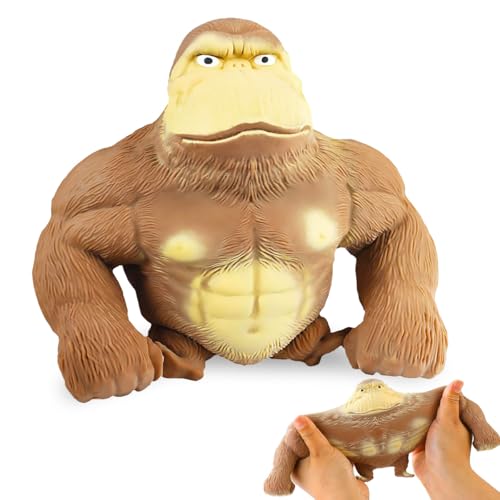 Gorilla Stressabbau Spielzeug, 16 x 17 cm Gorilla Stress Toy, Squishy Monkey Toy, Gorilla-Figur zum Stressabbau, Figuren Stretch-Spielzeug, Stress Relief Toys für Kinder und Erwachsene Gorilla Stressabbau Spielzeug, 16 x 17 cm Gorilla Stress Toy, Squishy Monkey Toy, Gorilla-Figur zum Stressabbau, Figuren Stretch-Spielzeug, Stress Relief Toys für Kinder und Erwachsene von LGZIN