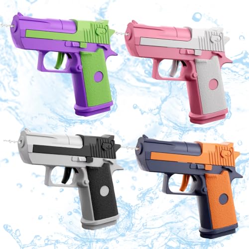 Wasserpistole, 4 Stück Wasserspritzpistole Kinder, Mini Wasser Spritzpistole Kunststoff Reichweite 8-10 M, Wasserpistole Spielzeug für Kinder, Sommer Pool Strand Spielzeug Wasserpistole, 4 Stück Wasserspritzpistole Kinder, Mini Wasser Spritzpistole Kunststoff Reichweite 8-10 M, Wasserpistole Spielzeug für Kinder, Sommer Pool Strand Spielzeug von LGZIN