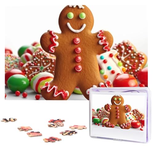 Lebkuchenmann-Süßigkeiten-Puzzles aus Fotos – 1000-teiliges Puzzle für Erwachsene, personalisierte Bilderpuzzle, großes Stück, herausforderndes Puzzle, Heimdekoration, Geburtstagsparty, Geschenk, 74,9 Lebkuchenmann-Süßigkeiten-Puzzles aus Fotos – 1000-teiliges Puzzle für Erwachsene, personalisierte Bilderpuzzle, großes Stück, herausforderndes Puzzle, Heimdekoration, Geburtstagsparty, Geschenk, 74,9 von LHBWCVN