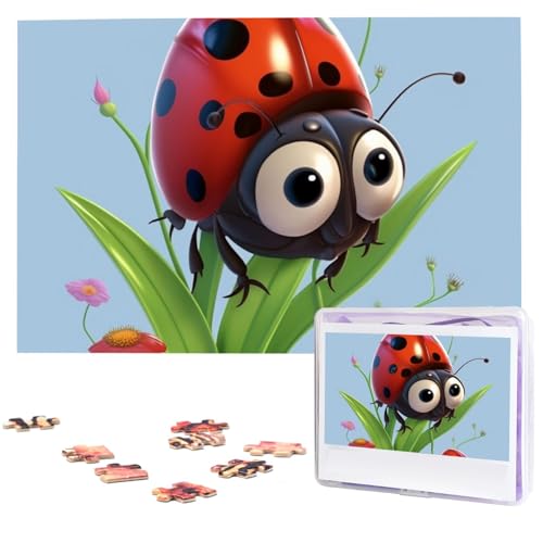 Marienkäfer-Puzzles aus Fotos – 1000-teiliges Puzzle für Erwachsene, personalisierte Bilderpuzzle, großes Teil, herausforderndes Puzzle, Heimdekoration, Geburtstagsparty, Geschenk, 74,9 x 50 cm Marienkäfer-Puzzles aus Fotos – 1000-teiliges Puzzle für Erwachsene, personalisierte Bilderpuzzle, großes Teil, herausforderndes Puzzle, Heimdekoration, Geburtstagsparty, Geschenk, 74,9 x 50 cm von LHBWCVN