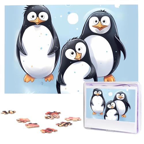 Niedliche Pinguin-Puzzles aus Fotos – 1000-teiliges Puzzle für Erwachsene, personalisierte Bilderpuzzle, großes Teil, herausforderndes Puzzle, Heimdekoration, Geburtstagsparty, Geschenk, 74,9 x 50 cm Niedliche Pinguin-Puzzles aus Fotos – 1000-teiliges Puzzle für Erwachsene, personalisierte Bilderpuzzle, großes Teil, herausforderndes Puzzle, Heimdekoration, Geburtstagsparty, Geschenk, 74,9 x 50 cm von LHBWCVN