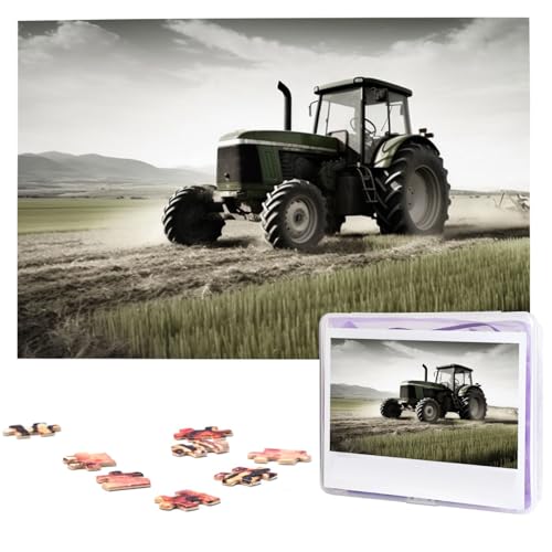 Traktor Landwirtschaft Ruhige Puzzles aus Fotos - 1000 Teile Puzzle für Erwachsene, personalisierte Bilderpuzzle, großes Teil, herausforderndes Puzzle, Heimdekoration, Geburtstagsparty, Geschenk, 74,9 Traktor Landwirtschaft Ruhige Puzzles aus Fotos - 1000 Teile Puzzle für Erwachsene, personalisierte Bilderpuzzle, großes Teil, herausforderndes Puzzle, Heimdekoration, Geburtstagsparty, Geschenk, 74,9 von LHBWCVN
