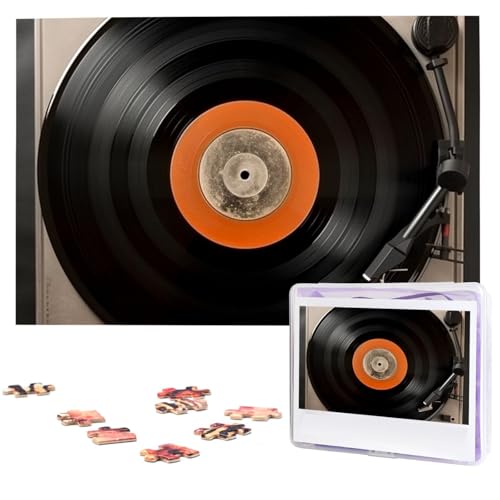 Vintage Vinyl-Schallplatten-Puzzles von Fotos – 1000-teiliges Puzzle für Erwachsene, personalisierte Bilderpuzzle, großes Teil, herausforderndes Puzzle, Heimdekoration, Geburtstagsparty, Geschenk Vintage Vinyl-Schallplatten-Puzzles von Fotos – 1000-teiliges Puzzle für Erwachsene, personalisierte Bilderpuzzle, großes Teil, herausforderndes Puzzle, Heimdekoration, Geburtstagsparty, Geschenk von LHBWCVN