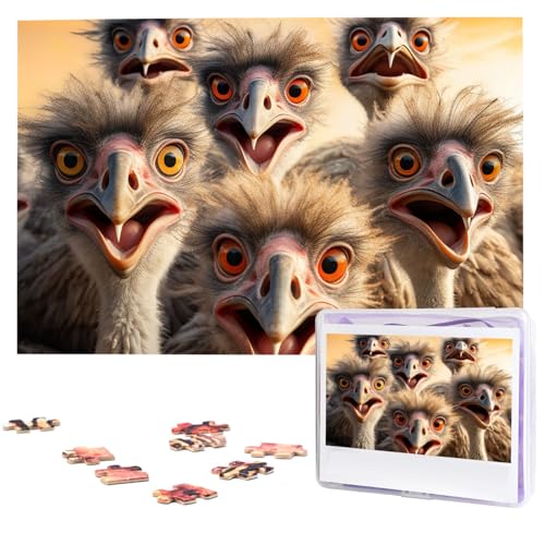 Puzzle für Erwachsene, personalisiertes Holzpuzzle, 1000 Teile, Fotopuzzle, Bild, Jigsaw A Flock of Strauße, benutzerdefinierte Puzzles, Hochzeitspuzzles für Geburtstag, Weihnachten Puzzle für Erwachsene, personalisiertes Holzpuzzle, 1000 Teile, Fotopuzzle, Bild, Jigsaw A Flock of Strauße, benutzerdefinierte Puzzles, Hochzeitspuzzles für Geburtstag, Weihnachten von LHCVSFGW
