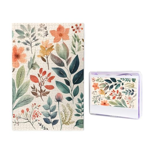 Puzzle für Erwachsene, personalisiertes Holzpuzzle, 1000 Teile, Fotopuzzle, Bild, Puzzle, Aquarell, Blumen, individuelle Puzzles, Hochzeitspuzzles für Geburtstag, Weihnachten Puzzle für Erwachsene, personalisiertes Holzpuzzle, 1000 Teile, Fotopuzzle, Bild, Puzzle, Aquarell, Blumen, individuelle Puzzles, Hochzeitspuzzles für Geburtstag, Weihnachten von LHCVSFGW