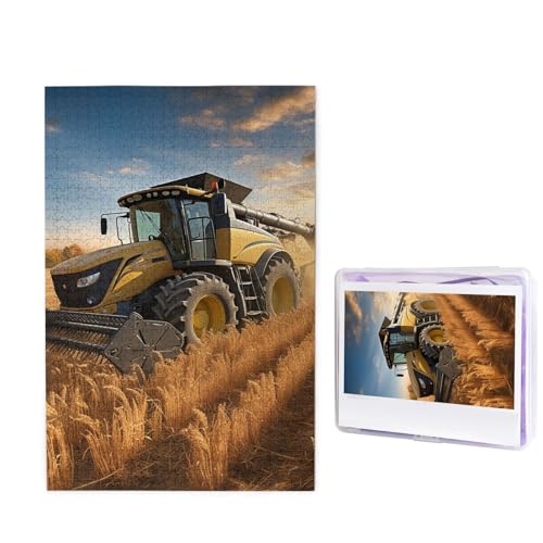 Puzzle für Erwachsene, personalisiertes Holzpuzzle, 1000 Teile, Fotopuzzle, Bild, Puzzle, Bauernhof, Traktor, Ernte, individuelle Puzzles, Hochzeitspuzzles für Geburtstag, Weihnachten Puzzle für Erwachsene, personalisiertes Holzpuzzle, 1000 Teile, Fotopuzzle, Bild, Puzzle, Bauernhof, Traktor, Ernte, individuelle Puzzles, Hochzeitspuzzles für Geburtstag, Weihnachten von LHCVSFGW