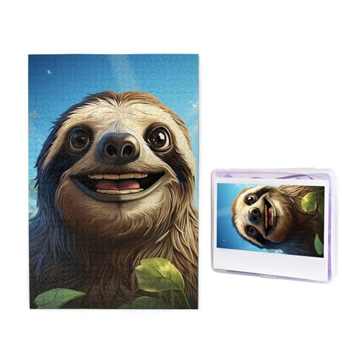 Puzzle für Erwachsene, personalisiertes Holzpuzzle, 1000 Teile, Fotopuzzle, Bild, Puzzle, Cartoon, lustiges Faultier, benutzerdefinierte Puzzles, Hochzeitspuzzles für Geburtstag, Weihnachten Puzzle für Erwachsene, personalisiertes Holzpuzzle, 1000 Teile, Fotopuzzle, Bild, Puzzle, Cartoon, lustiges Faultier, benutzerdefinierte Puzzles, Hochzeitspuzzles für Geburtstag, Weihnachten von LHCVSFGW