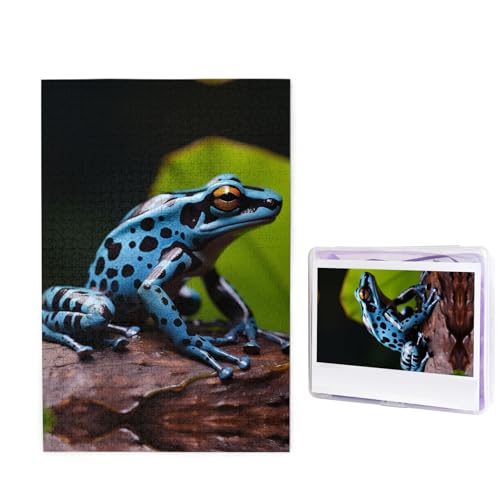Puzzle für Erwachsene, personalisiertes Holzpuzzle, 1000 Teile, Fotopuzzle, Bild, Puzzle, Dartfrosch, Blau, benutzerdefinierte Puzzles, Hochzeitspuzzles für Geburtstag, Weihnachten Puzzle für Erwachsene, personalisiertes Holzpuzzle, 1000 Teile, Fotopuzzle, Bild, Puzzle, Dartfrosch, Blau, benutzerdefinierte Puzzles, Hochzeitspuzzles für Geburtstag, Weihnachten von LHCVSFGW