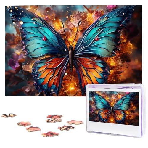 Puzzle für Erwachsene, personalisiertes Holzpuzzle, 1000 Teile, Fotopuzzle, Bild, Puzzle, Farbe, Schmetterlingshintergrund, individuelle Puzzles, Hochzeitspuzzles für Geburtstag, Weihnachten Puzzle für Erwachsene, personalisiertes Holzpuzzle, 1000 Teile, Fotopuzzle, Bild, Puzzle, Farbe, Schmetterlingshintergrund, individuelle Puzzles, Hochzeitspuzzles für Geburtstag, Weihnachten von LHCVSFGW