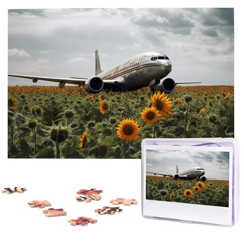 Puzzle für Erwachsene, personalisiertes Holzpuzzle, 1000 Teile, Fotopuzzle, Bild, Puzzle, Flugzeug, fliegt zum Sonnenblumenfeld, benutzerdefinierte Puzzles, Hochzeitspuzzles für Geburtstag Puzzle für Erwachsene, personalisiertes Holzpuzzle, 1000 Teile, Fotopuzzle, Bild, Puzzle, Flugzeug, fliegt zum Sonnenblumenfeld, benutzerdefinierte Puzzles, Hochzeitspuzzles für Geburtstag von LHCVSFGW