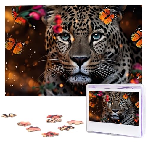Puzzle für Erwachsene, personalisiertes Holzpuzzle, 1000 Teile, Fotopuzzle, Bild, Puzzle, Leopard und Schmetterling, benutzerdefinierte Puzzles, Hochzeitspuzzles für Geburtstag, Weihnachten Puzzle für Erwachsene, personalisiertes Holzpuzzle, 1000 Teile, Fotopuzzle, Bild, Puzzle, Leopard und Schmetterling, benutzerdefinierte Puzzles, Hochzeitspuzzles für Geburtstag, Weihnachten von LHCVSFGW