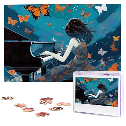 Puzzle für Erwachsene, personalisiertes Holzpuzzle, 1000 Teile, Fotopuzzle, Bild, Puzzle, Mädchen, das Klavier spielt, benutzerdefinierte Puzzles, Hochzeitspuzzles für Geburtstag, Weihnachten Puzzle für Erwachsene, personalisiertes Holzpuzzle, 1000 Teile, Fotopuzzle, Bild, Puzzle, Mädchen, das Klavier spielt, benutzerdefinierte Puzzles, Hochzeitspuzzles für Geburtstag, Weihnachten von LHCVSFGW