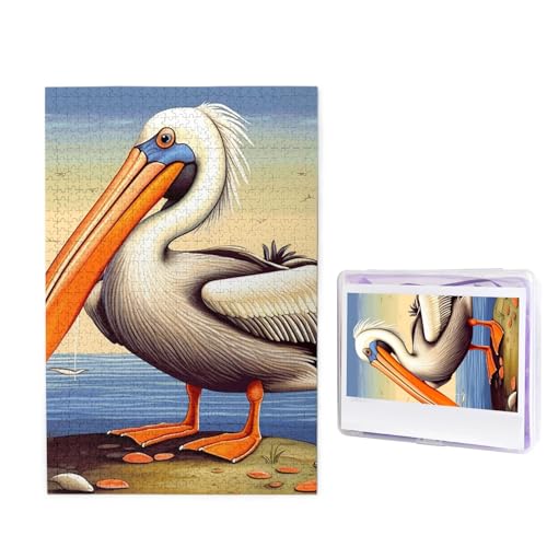 Puzzle für Erwachsene, personalisiertes Holzpuzzle, 1000 Teile, Fotopuzzle, Bild, Puzzle, Pelikan, Vögel, individuelle Puzzle, Hochzeitspuzzles für Geburtstag, Weihnachten Puzzle für Erwachsene, personalisiertes Holzpuzzle, 1000 Teile, Fotopuzzle, Bild, Puzzle, Pelikan, Vögel, individuelle Puzzle, Hochzeitspuzzles für Geburtstag, Weihnachten von LHCVSFGW