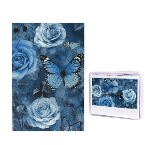 Puzzle für Erwachsene, personalisiertes Holzpuzzle, 1000 Teile, Fotopuzzle, Bild, Puzzle, blaue Rose, individuelle Puzzles, Hochzeitspuzzles für Geburtstag, Weihnachten Puzzle für Erwachsene, personalisiertes Holzpuzzle, 1000 Teile, Fotopuzzle, Bild, Puzzle, blaue Rose, individuelle Puzzles, Hochzeitspuzzles für Geburtstag, Weihnachten von LHCVSFGW