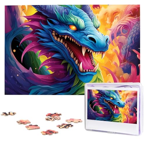 Puzzle für Erwachsene, personalisiertes Holzpuzzle, 1000 Teile, Fotopuzzle, Bild, Puzzle, bunt, Drachen, individuelle Puzzles, Hochzeitspuzzles für Geburtstag, Weihnachten Puzzle für Erwachsene, personalisiertes Holzpuzzle, 1000 Teile, Fotopuzzle, Bild, Puzzle, bunt, Drachen, individuelle Puzzles, Hochzeitspuzzles für Geburtstag, Weihnachten von LHCVSFGW