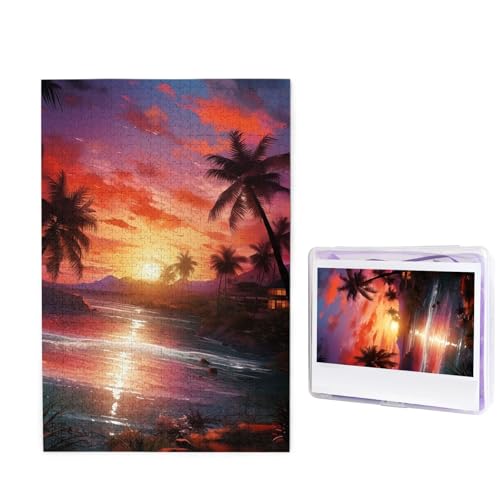 Puzzle für Erwachsene, personalisiertes Holzpuzzle, 1000 Teile, Fotopuzzle, Bild, Puzzle, bunt, tropischer Sonnenuntergang, individuelle Puzzles, Hochzeitspuzzles für Geburtstag, Weihnachten Puzzle für Erwachsene, personalisiertes Holzpuzzle, 1000 Teile, Fotopuzzle, Bild, Puzzle, bunt, tropischer Sonnenuntergang, individuelle Puzzles, Hochzeitspuzzles für Geburtstag, Weihnachten von LHCVSFGW
