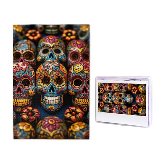 Puzzle für Erwachsene, personalisiertes Holzpuzzle, 1000 Teile, Fotopuzzle, Bild, Puzzle, bunte Zuckerschädel, individuelle Puzzles, Hochzeitspuzzles für Geburtstag, Weihnachten Puzzle für Erwachsene, personalisiertes Holzpuzzle, 1000 Teile, Fotopuzzle, Bild, Puzzle, bunte Zuckerschädel, individuelle Puzzles, Hochzeitspuzzles für Geburtstag, Weihnachten von LHCVSFGW